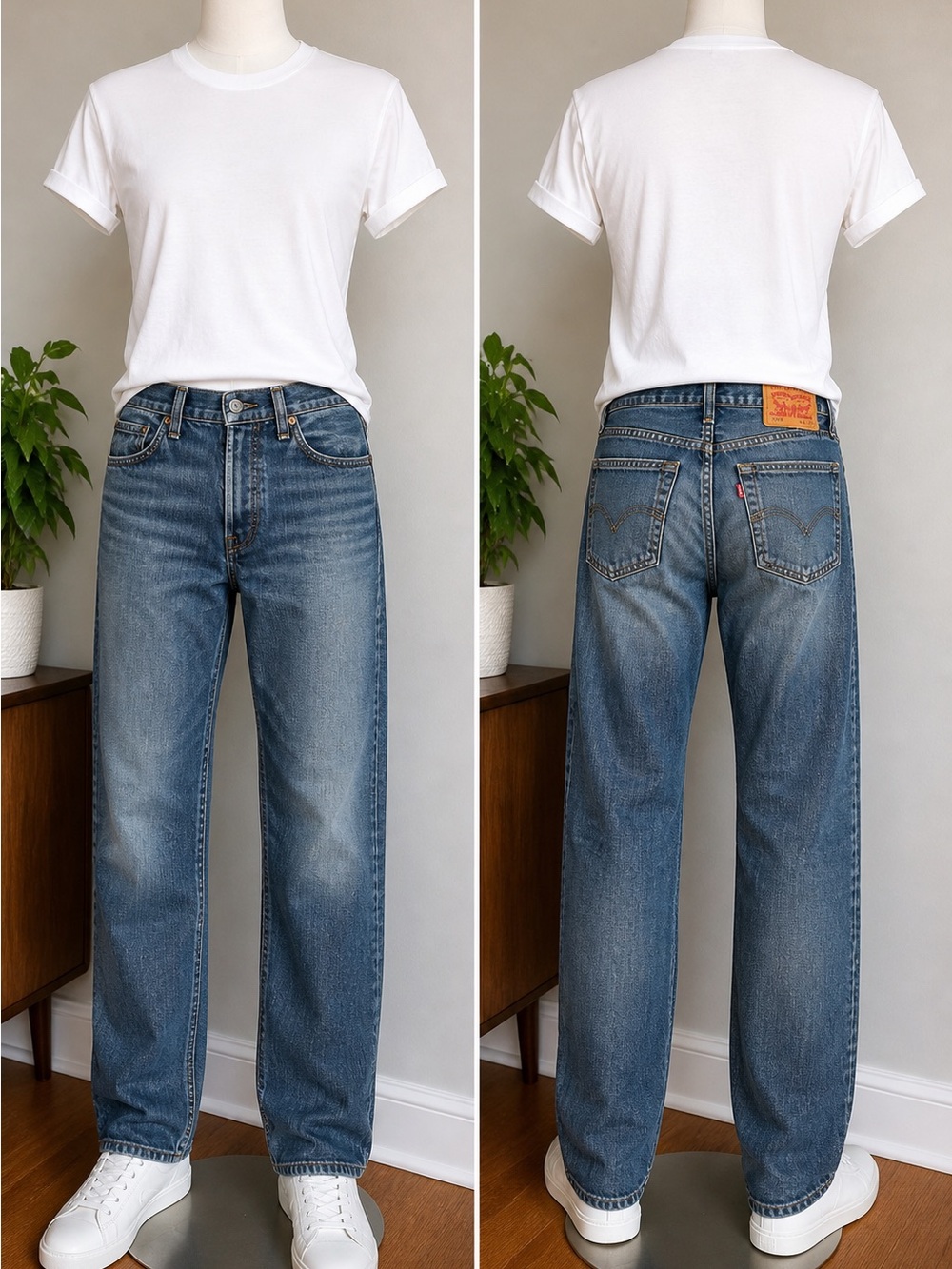 Levi’s 505 Jeans 36x34 Medium Wash Straight Leg 100% Cotton - GUC